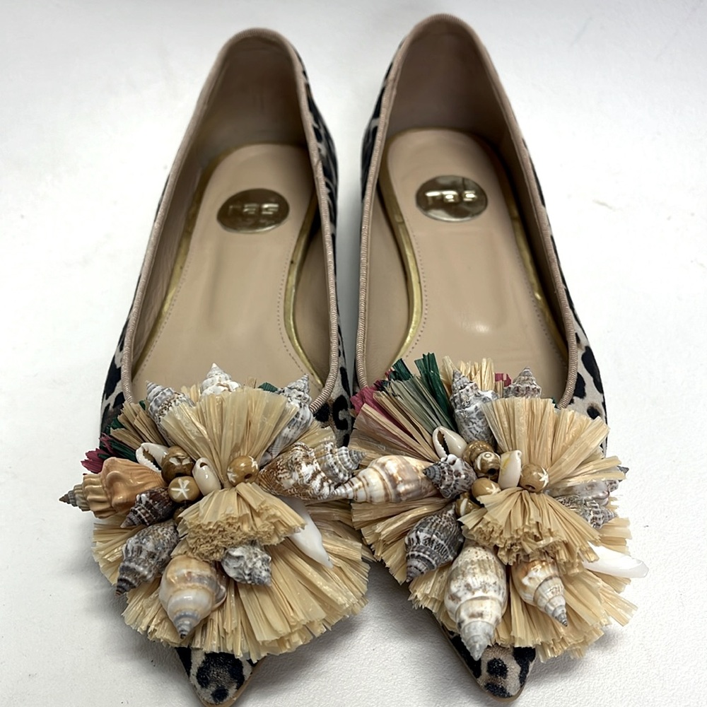 RAS Leopardo pointed toe flats